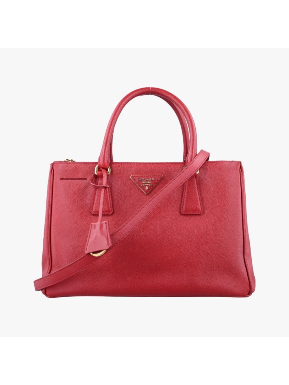 Prada Galleria Red Saffiano Leather